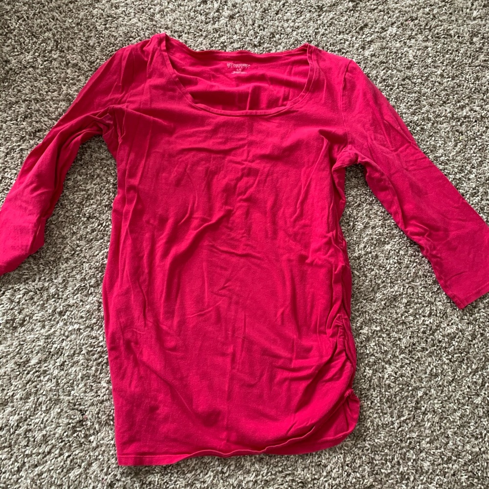 Motherhood maternity long sleeve shirt